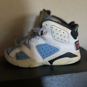 Light Blue and White Jordan retro 6